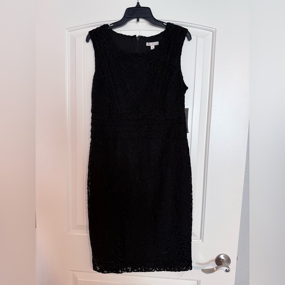 New York & Company Black Lace Overlay Dress, Size 8 - NWT - Picture 1 of 6